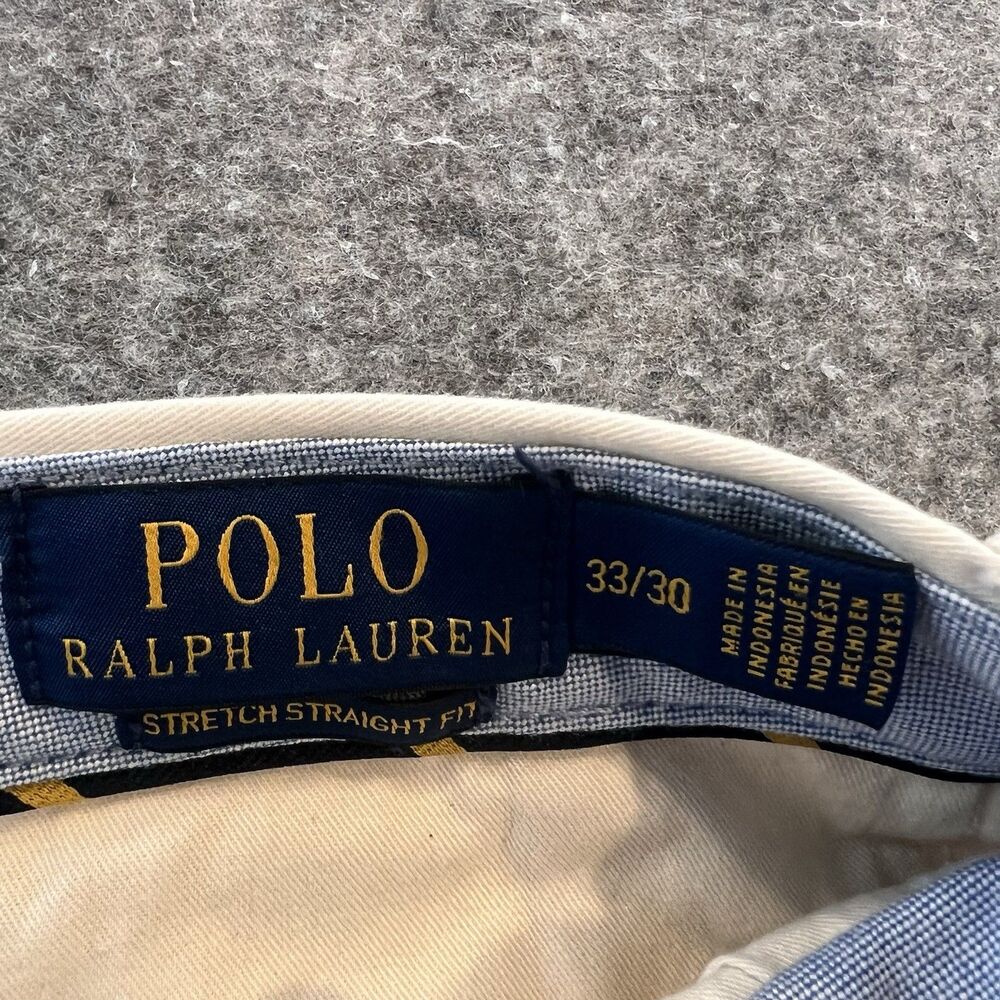 Polo Ralph Lauren Men’s Stretch Cotton Twill Chino Pant Cream Color Size 33/30 - Picture 8 of 12